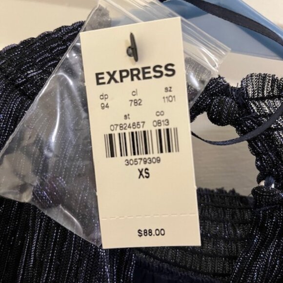 Blue Sparkly Express Party Dress - Picture 3 of 4